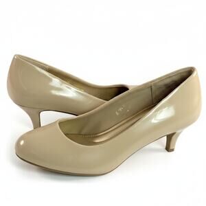 Comfort Plus by Predictions Karmen Pumps Nude Patent Heels Women’s Size 7.5 M